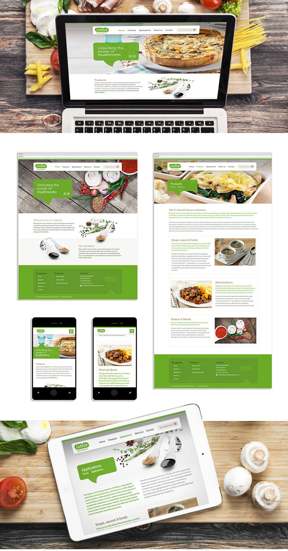 Webdesign - Lutece Food Ingredients
